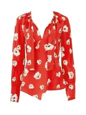 DEREK LAM 10 CROSBY
Floral Silk Bell Sleeve Blouse
Button Up Top